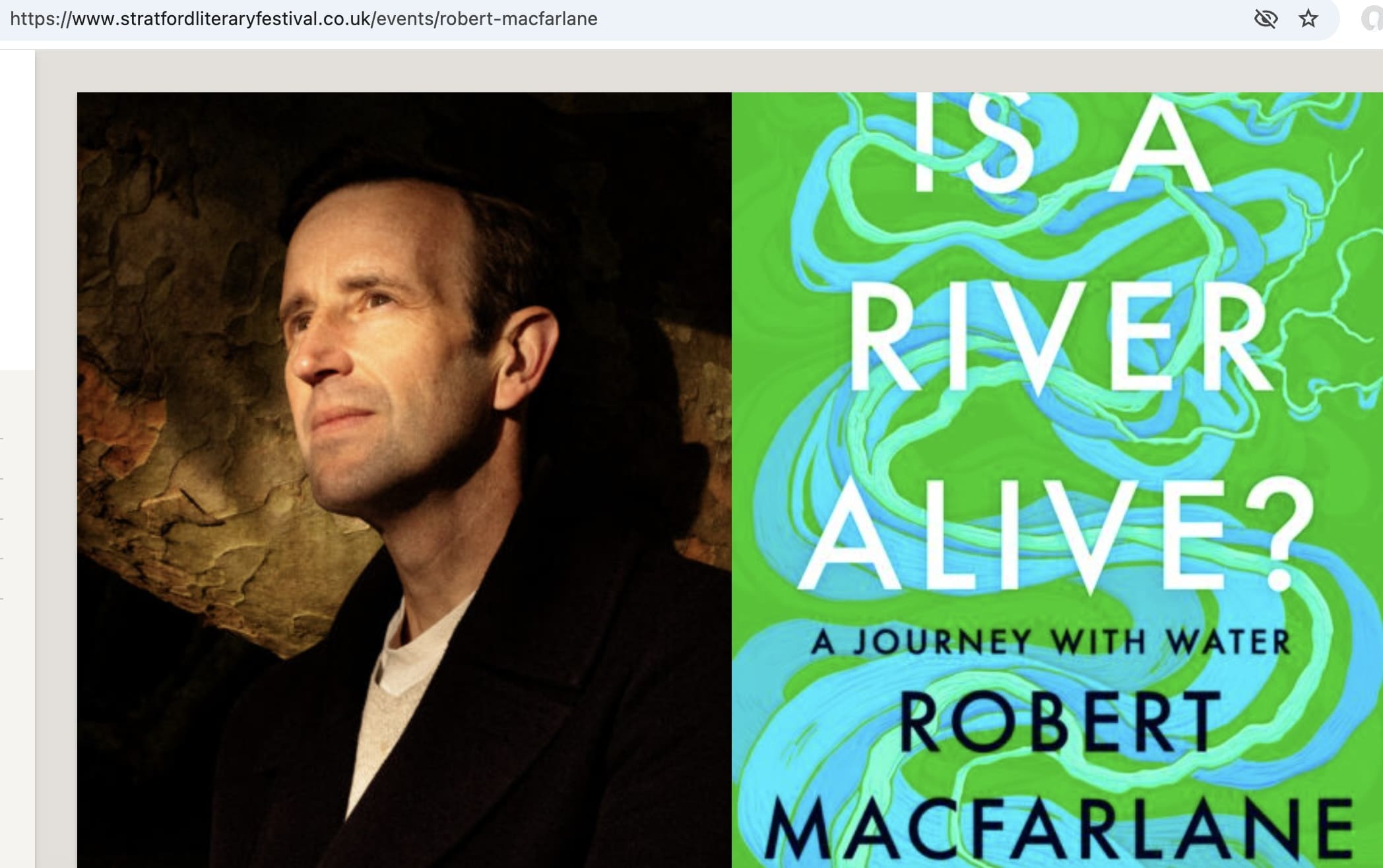 "Is a River Alive?" book talk